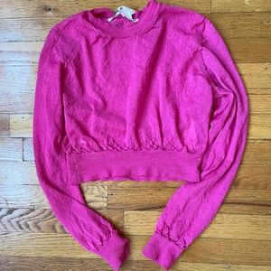 comme des garcon cropped sweater